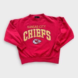 Vintage 90s Kansas City Chiefs Logo 7 Sweatshirt Crewneck Spellout Sz XL